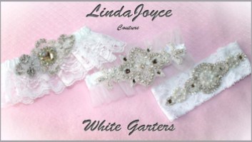 White Wedding & Bridal Garters