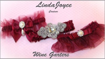 Wine Wedding & Bridal Garters