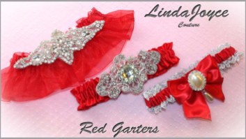 Red Wedding & Bridal Garters