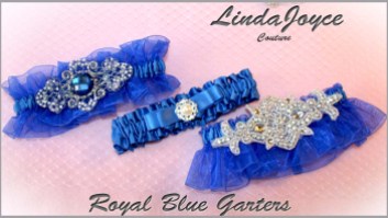 Royal Blue Wedding & Bridal Garters