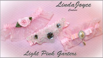 Light Pink Wedding & Bridal Garters