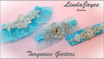 Turquoise Wedding & Bridal Garters