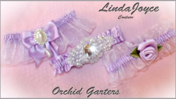Orchid Wedding & Bridal Garters